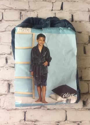 Махровый детский халат домашний синий халатик на мальчика3 фото