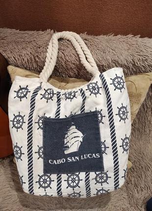 Сумка- шоппер, эко- сумка ,торба пляжная cabo san lucas1 фото