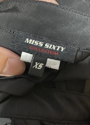 Черный плиссированный топ блуза miss sixty5 фото
