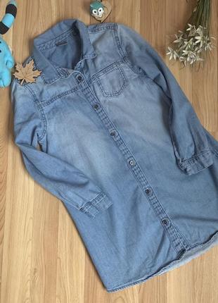 Фирменное платье рубашка next (2018 г) девочке 7 лет состояние отличное.