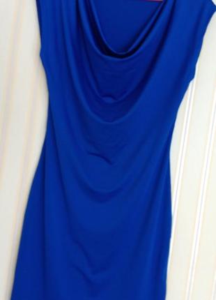 💙💙💙 класснейшее платье миди насыщено синяя акрилик
