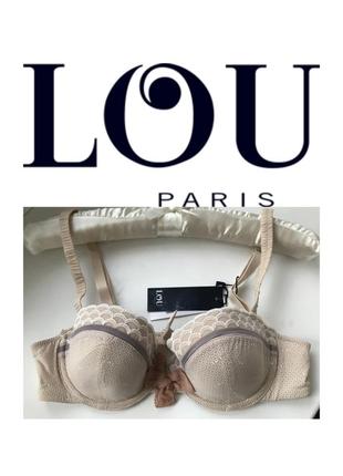 Lou paris элитное французское белье бюстгальтер маленький объём