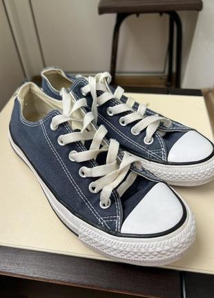 Кеди сині жіночі converse all star 25,5 (6) оригінал 39-й3 фото