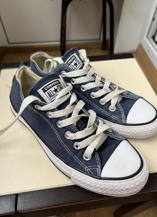 Кеди сині жіночі converse all star 25,5 (6) оригінал 39-й4 фото