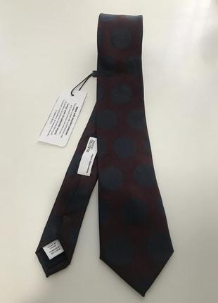 Темно-красный галстук в горошек  one size selected 6