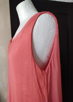 Шикарная блуза new line италия шелк 100% р l ц 480 гр👍🌴🌴🌴🌸8 фото