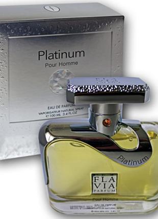 Парфюмированная вода для мужчин flavia platinum 100ml