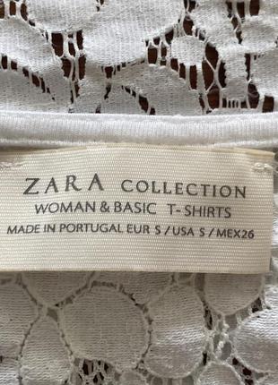 Базова майка мереживо zara collection s5 фото