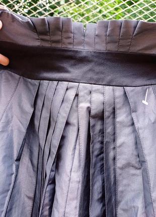 Karen millen шелковая юбка плиссе шелк мюбка миди s xs8 фото
