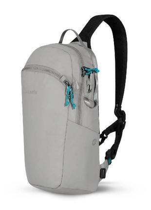 Сумка через плече антизлодій pacsafe eco 12l sling pack, 5 ступенів захисту сірий - 41103