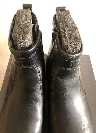 Кожаные мужские сапоги ecco 2