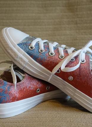 Замечательные фирменные многоцветные низкие кеды converse all star сша 37 1/2 ( 24,5 см.)