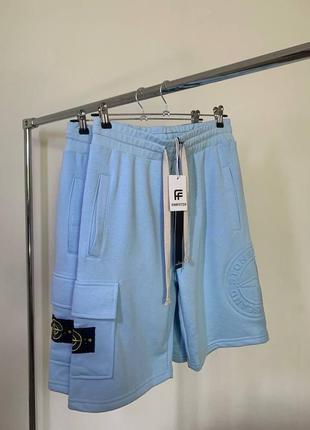 Шорты в стиле stone island