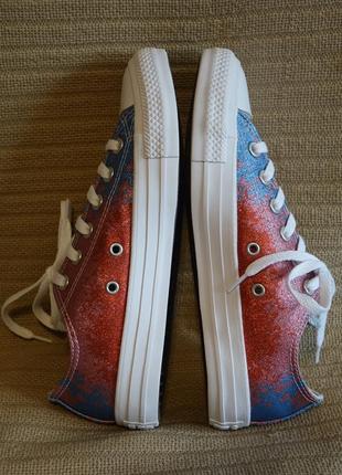 Замечательные фирменные многоцветные низкие кеды converse all star сша 37 1/2 ( 24,5 см.)7 фото