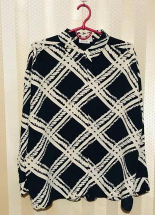 Блуза-рубашка свободного кроя из 100% вискозы от датского бренда masai