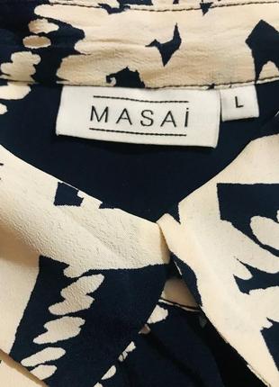 Блуза-рубашка свободного кроя из 100% вискозы от датского бренда masai6 фото