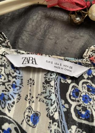 Чарівна напівпрозора шифонова сукня міді східного стилю /zara/ розмір s-m5 фото