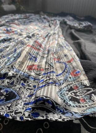 Волшебное полупрозрачное шифоновое платье миди восточного стиля /zara / размер s-m6 фото