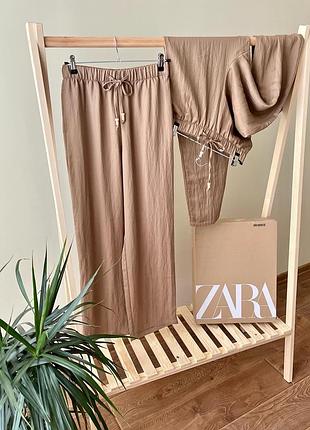 Брюки с лиоцеллом zara1 фото