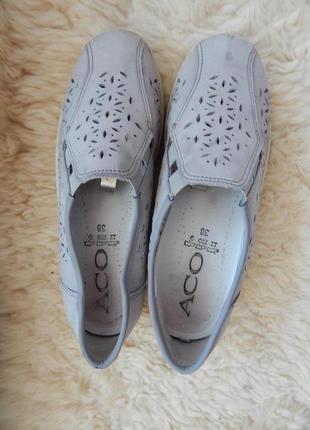 Шкіряні літні сліпони макасини