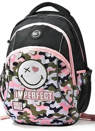 Рюкзак молодіжний "yes" 558298 t-45  "smiley world" military girl