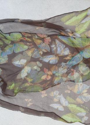 Витончений шарф-павутинка метелики signare шовк