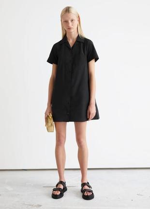 Сукня &amp; other stories buttoned a-line mini dress cos / 38