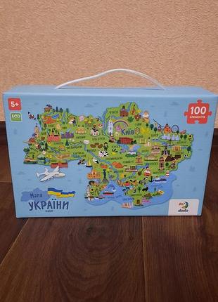 Пазли дитячі " мапа україни"