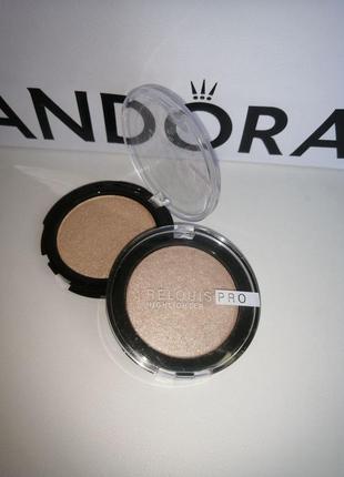 Хайлайтер компактный relouis pro highlighter тон 01 pearl 02 champagne