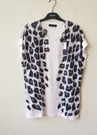 Женская футболка оверсайз лиоцел лен t-serra-q diesel италия оригинал