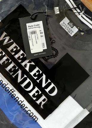 Weekend offender crossword t-shirt navy/white/cobalt (оригінал)4 фото