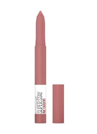 Помада карандаш для губ maybelline new york super stay ink crayon тон 105 on the grind