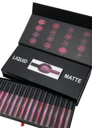 Набір матових помад для губ huda beauty new matte lipstick