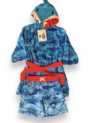 Пляжный набор из 2х предметов халат шорты saint eve сша 🇺🇸6 фото