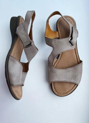 Кожаные босоножки gabor р. 6 39 , натуральная кожа, сандалии минималистичные2 фото