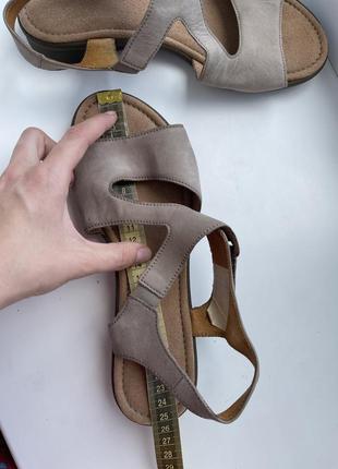 Кожаные босоножки gabor р. 6 39 , натуральная кожа, сандалии минималистичные8 фото