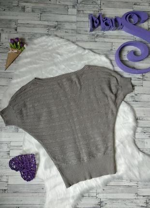 Кофта серая giordano женская с коротким рукавом