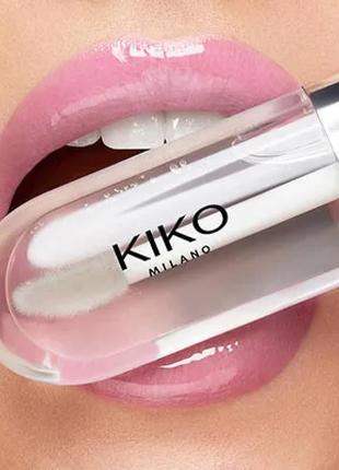 Бальзам для губ kiko milano lip volume no02 transparent 6,5 мл4 фото