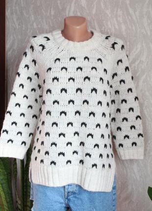 Бежевый свитер h&m 36 размер с