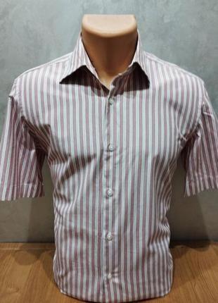 Комфортная хлопковая рубашка высочайшего немецкого качества бренда из ниндзя hugo boss1 фото