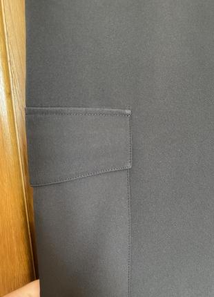 Нові чорні прямі штани палаццо карго на гумці та на високий зріст підходять 52-54 р6 фото