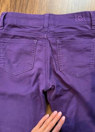 Яскраві фіолетові штани під джинс l.e.i ashley5 фото