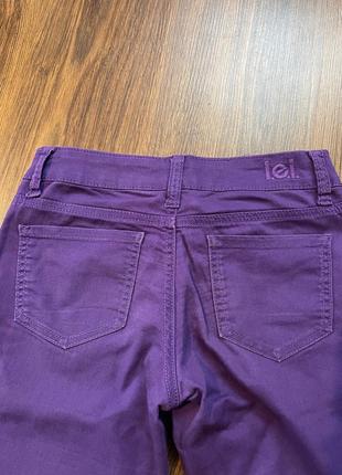 Яскраві фіолетові штани під джинс l.e.i ashley8 фото