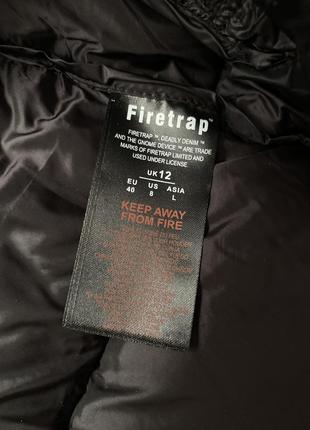 Черная зимняя куртка пуховик firetrap m/l7 фото