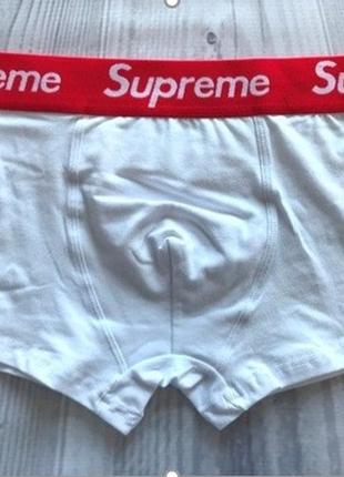 Чоловічі боксери supreme, чоловічі труси supreme, бавовняні труси преміум якості сюпрім