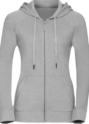 Худі russell hd hooded zip \woman серый меланж s