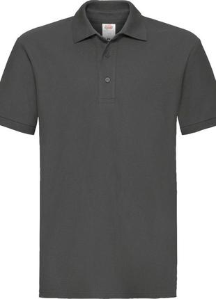 Теніска fruit of the loom heavy polo вугільний xl