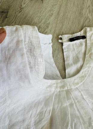 Плаття туніка рубашка сорочка льон лляна льняна zara5 фото