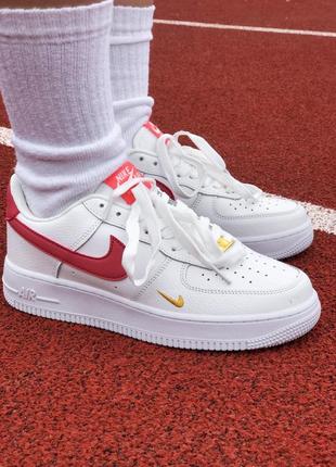 Кроссовки nike air force 1 low white burgundy