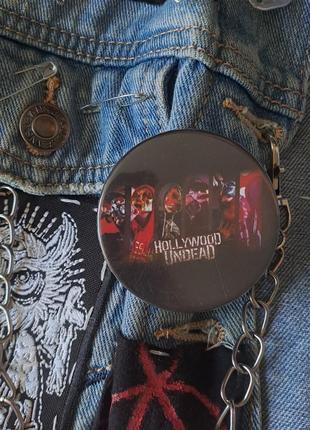 Кастомная джинсовая куртка ,металл ,рок ,nirvana ,mayhem, grunge5 фото